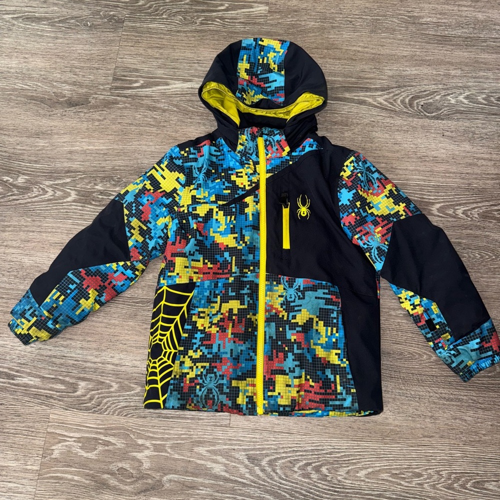 Spyder Kids Puffer Jacket - Multicolor and Black